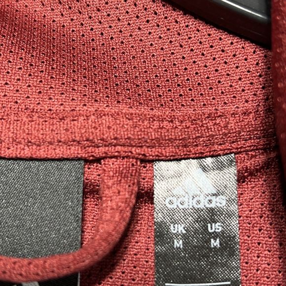 Adidas Climawarm Red Hoodie Pullover Sweatshirt DH9012 Size: M - Picture 11 of 14